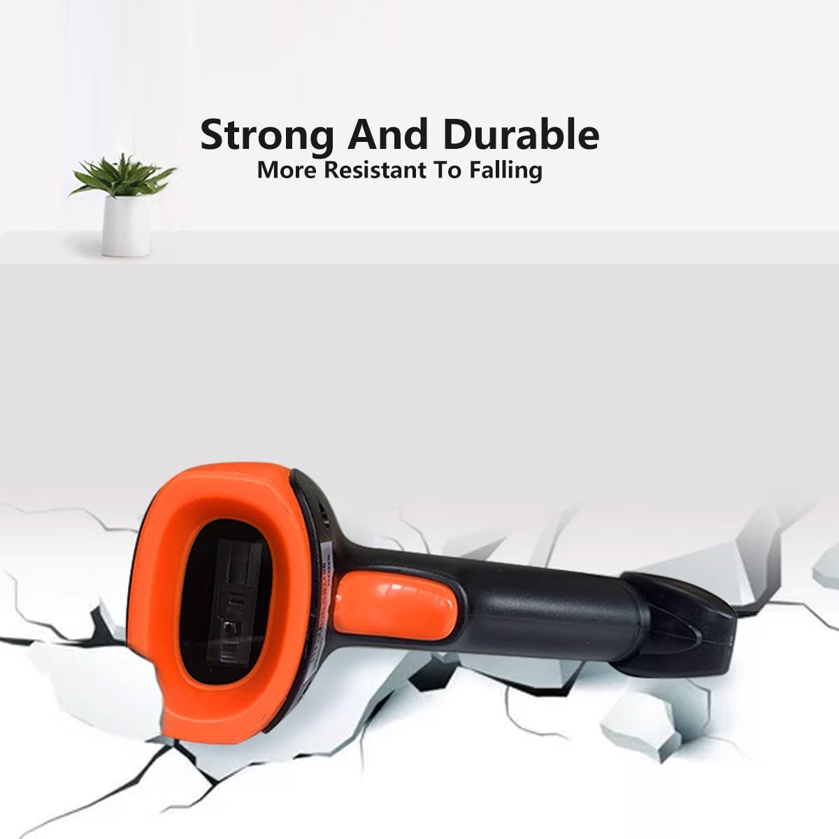 Wireless 2D QR Barcode Scanner Handheld USB Receiver
