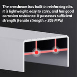 4 Step Folding Aluminum Ladder for Home Kitchen Garage