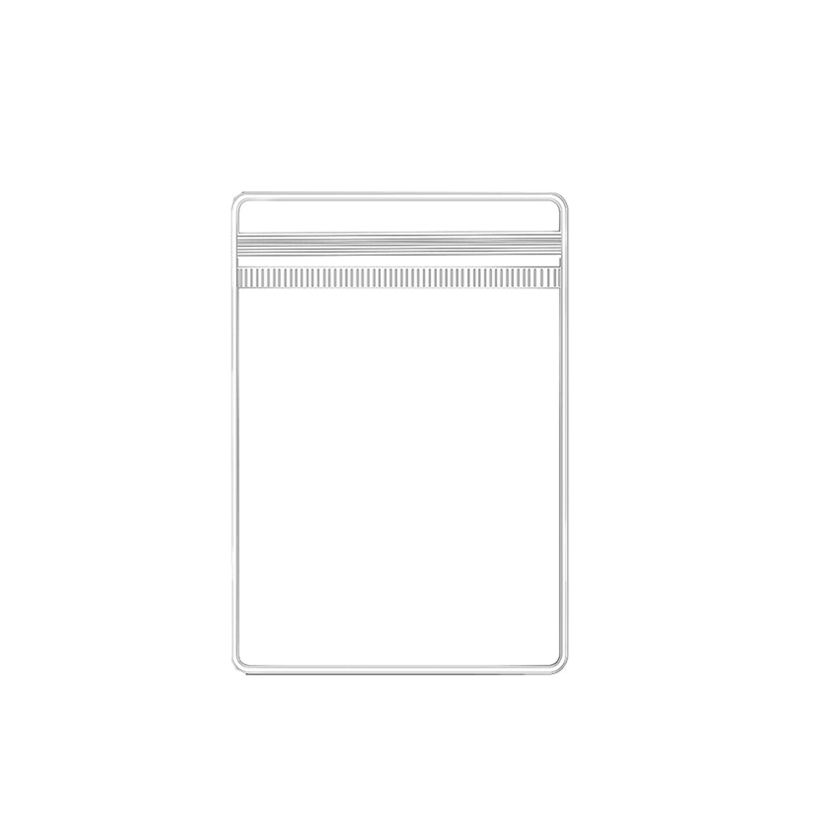 100pcs PVC Self-Sealing Jewelry Bags Dustproof Anti-Oxidation