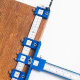 Woodworking Drill Guide Punch Locator Ruler for Furniture Carpentry