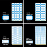 100pcs Self Adhesive Price Stickers Blank Name Number Labels for Inventory