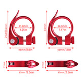 31.8/34.9mm Alloy Quick Release Bike Seat Clamp MTB Road