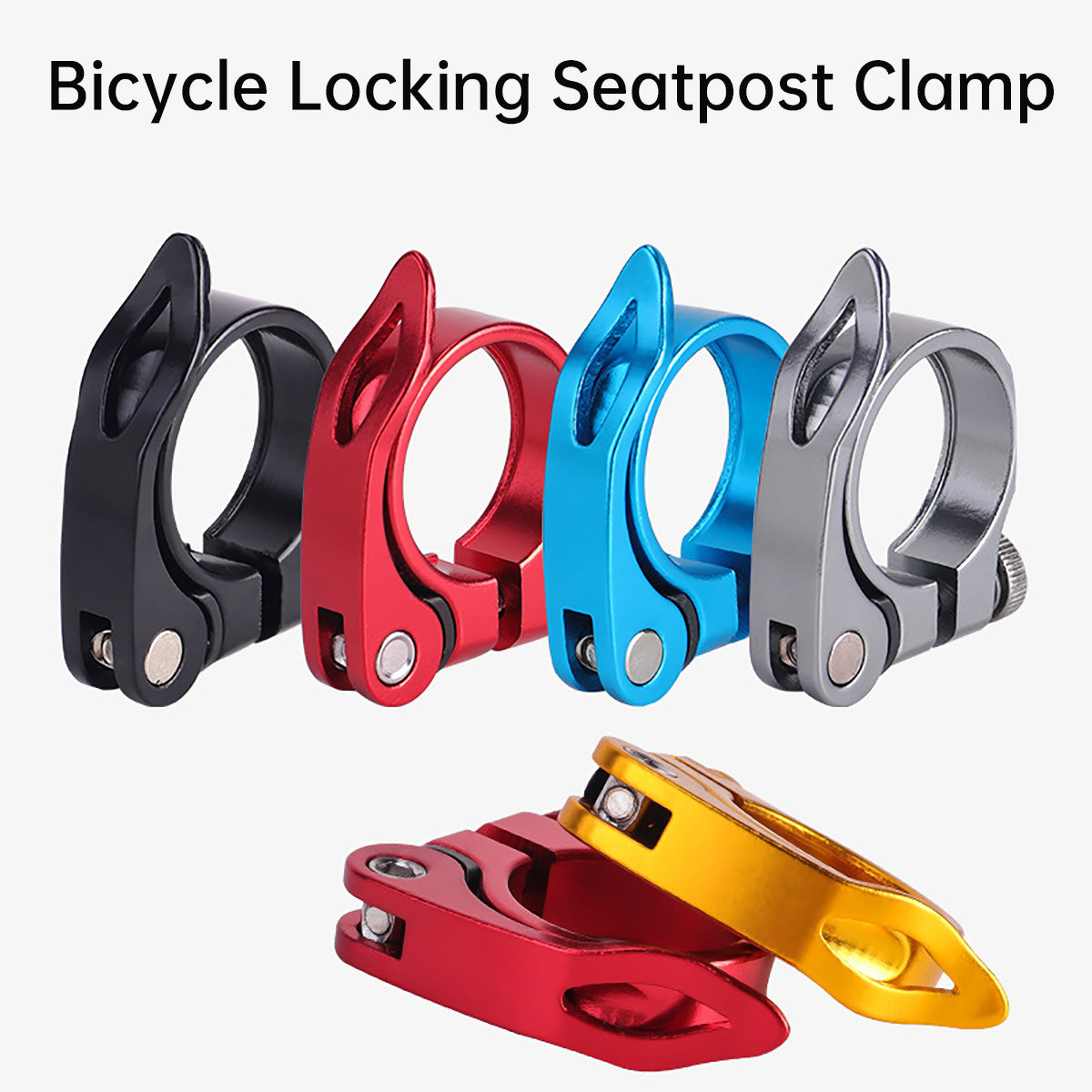 31.8/34.9mm Alloy Quick Release Bike Seat Clamp MTB Road