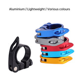 31.8/34.9mm Alloy Quick Release Bike Seat Clamp MTB Road