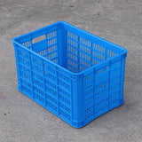 Plastic Rectangular Storage Basket Ventilated Stackable Transport Box