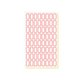 100pcs Self Adhesive Price Stickers Blank Name Number Labels for Inventory