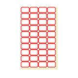 100pcs Self Adhesive Price Stickers Blank Name Number Labels for Inventory