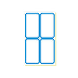 100pcs Self Adhesive Price Stickers Blank Name Number Labels for Inventory