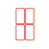 100pcs Self Adhesive Price Stickers Blank Name Number Labels for Inventory