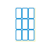 100pcs Self Adhesive Price Stickers Blank Name Number Labels for Inventory