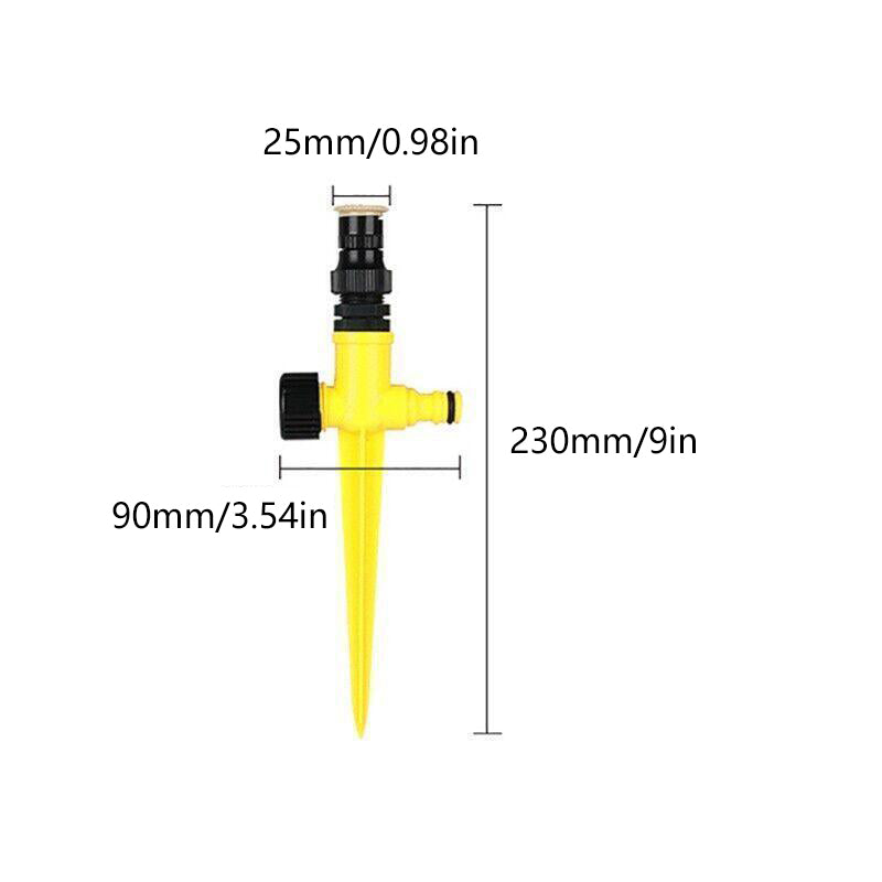 Auto Irrigation Lawn Sprinkler Adjustable 360-degree Rotation