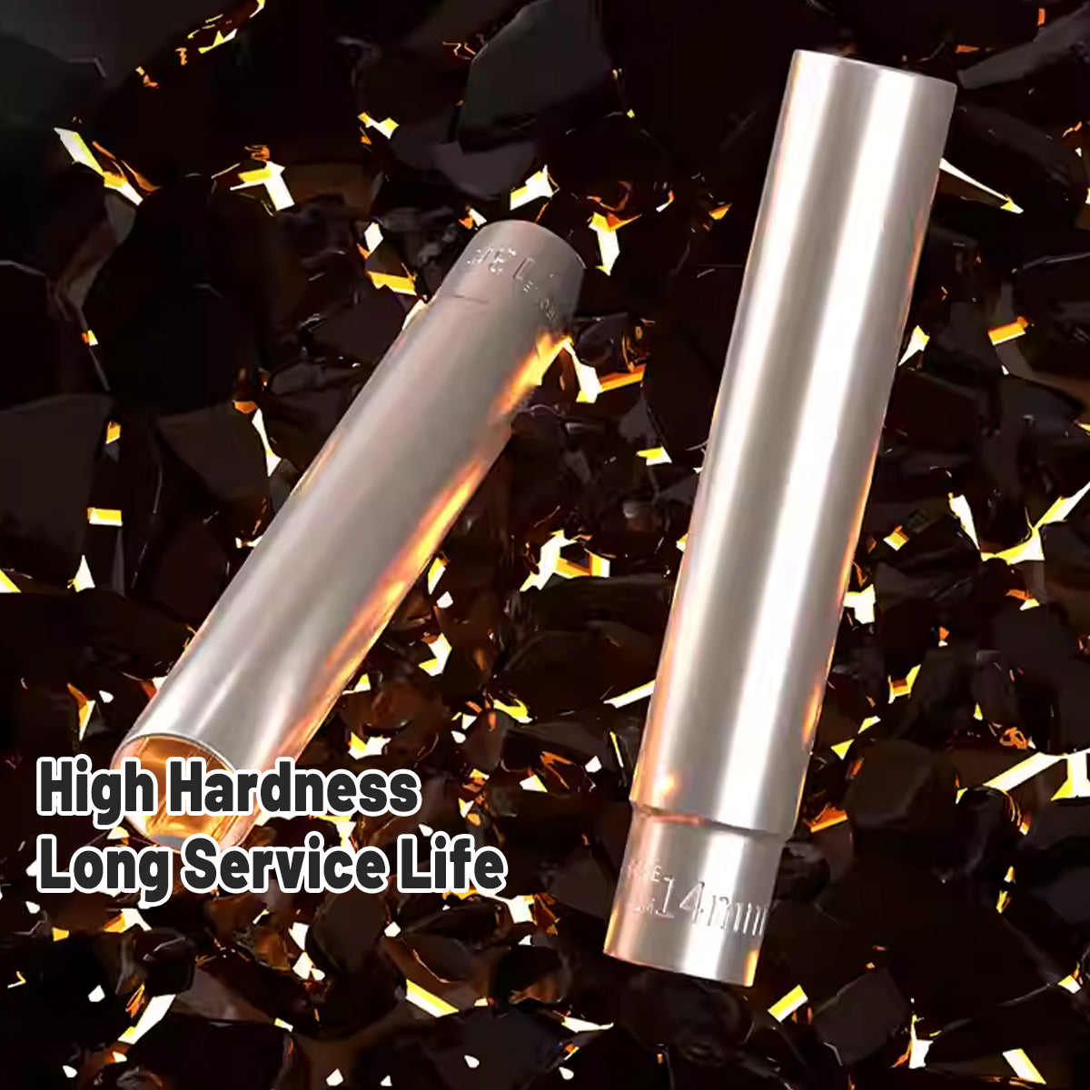 5-Piece Socket Extension Bar Set for Ratchet Wrenches 8–14 mm