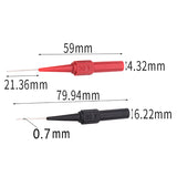 Multimeter Test Lead Extension Back Probes Sharp Needle Micro Pins 4 Pack