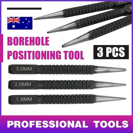 3PCS Nail Centre Punch Set for Wood and Metal