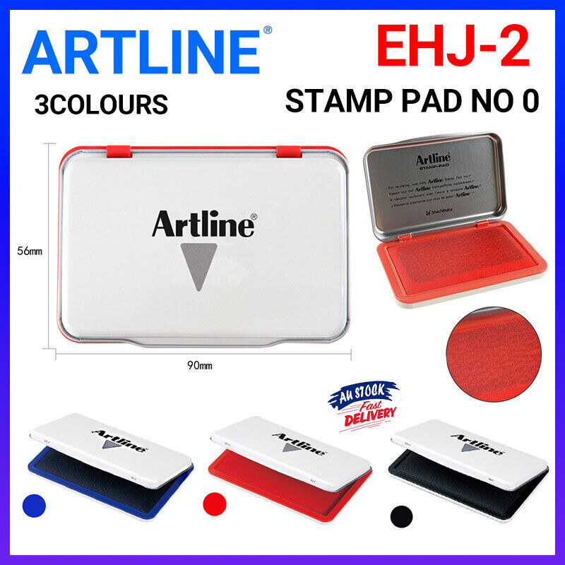 Artline Stamp Pad Inkpad 56x90mm for Rubber Stamps Craft Printing