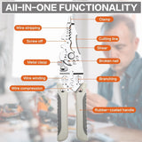 Multifunctional Wire Stripper Cutter Crimper Tool for Professionals