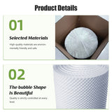 White Kraft Bubble Paper Roll Degradable Cushion Packaging Wrap