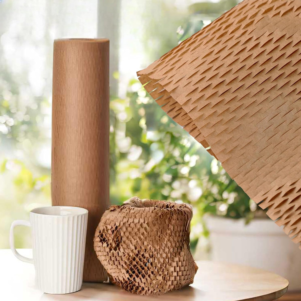 Honeycomb Kraft Paper Roll Cushioning Packaging Wrap