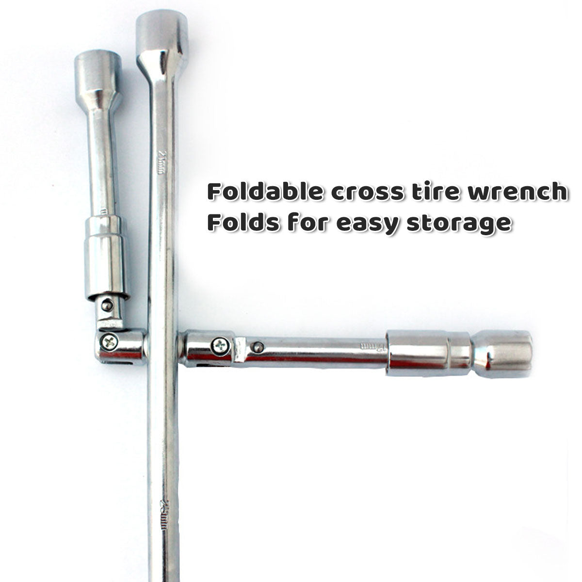 Foldable Tire Wrench Set Carbon Steel for Car SUV Truck Auto Repair