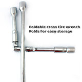 Foldable Tire Wrench Set Carbon Steel for Car SUV Truck Auto Repair