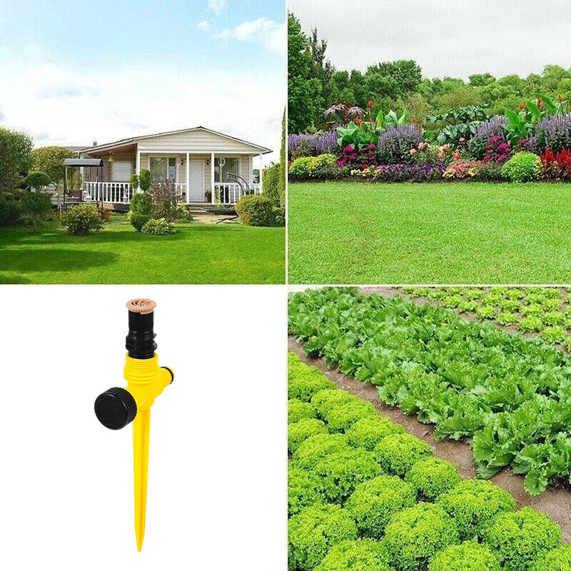 Auto Irrigation Lawn Sprinkler Adjustable 360-degree Rotation