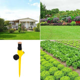 Auto Irrigation Lawn Sprinkler Adjustable 360-degree Rotation