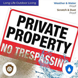 4PCS Reflective Surveillance Warning Signs Metal Security Camera Notice Durable