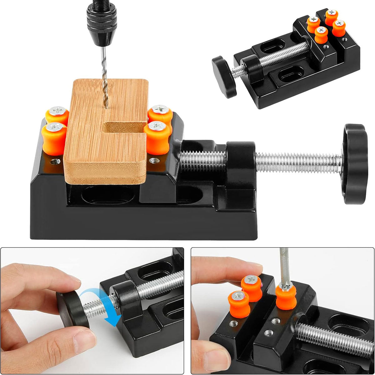 Mini Flat Clamp Table Vise Bench Drill Press Vice DIY Tools