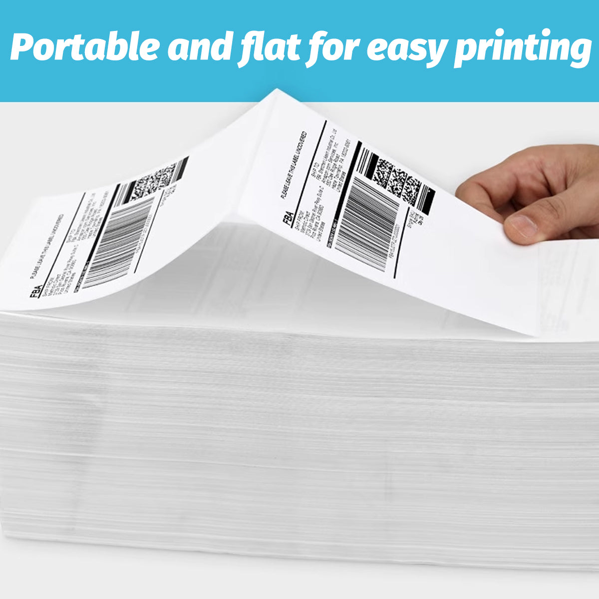10000 Sheets Foldable Thermal Paper Labels Self Adhesive 110x150mm