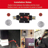 20–150A Waterproof Circuit Breaker Manual Reset 12V/24V