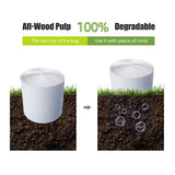 White Kraft Bubble Paper Roll Degradable Cushion Packaging Wrap