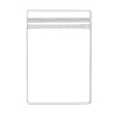 100pcs PVC Self-Sealing Jewelry Bags Dustproof Anti-Oxidation