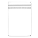 100pcs PVC Self-Sealing Jewelry Bags Dustproof Anti-Oxidation