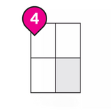 A4 Self Adhesive Sticker Paper Sheet Label for Laser Inkjet Print