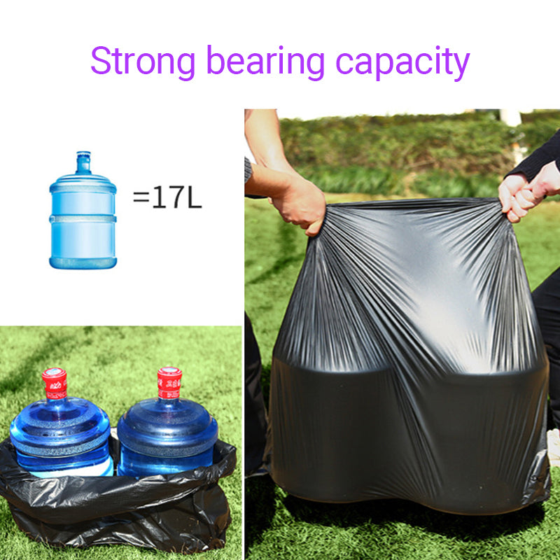 Large Black Garbage Bags 100PCS Heavy Duty Trash Liners
