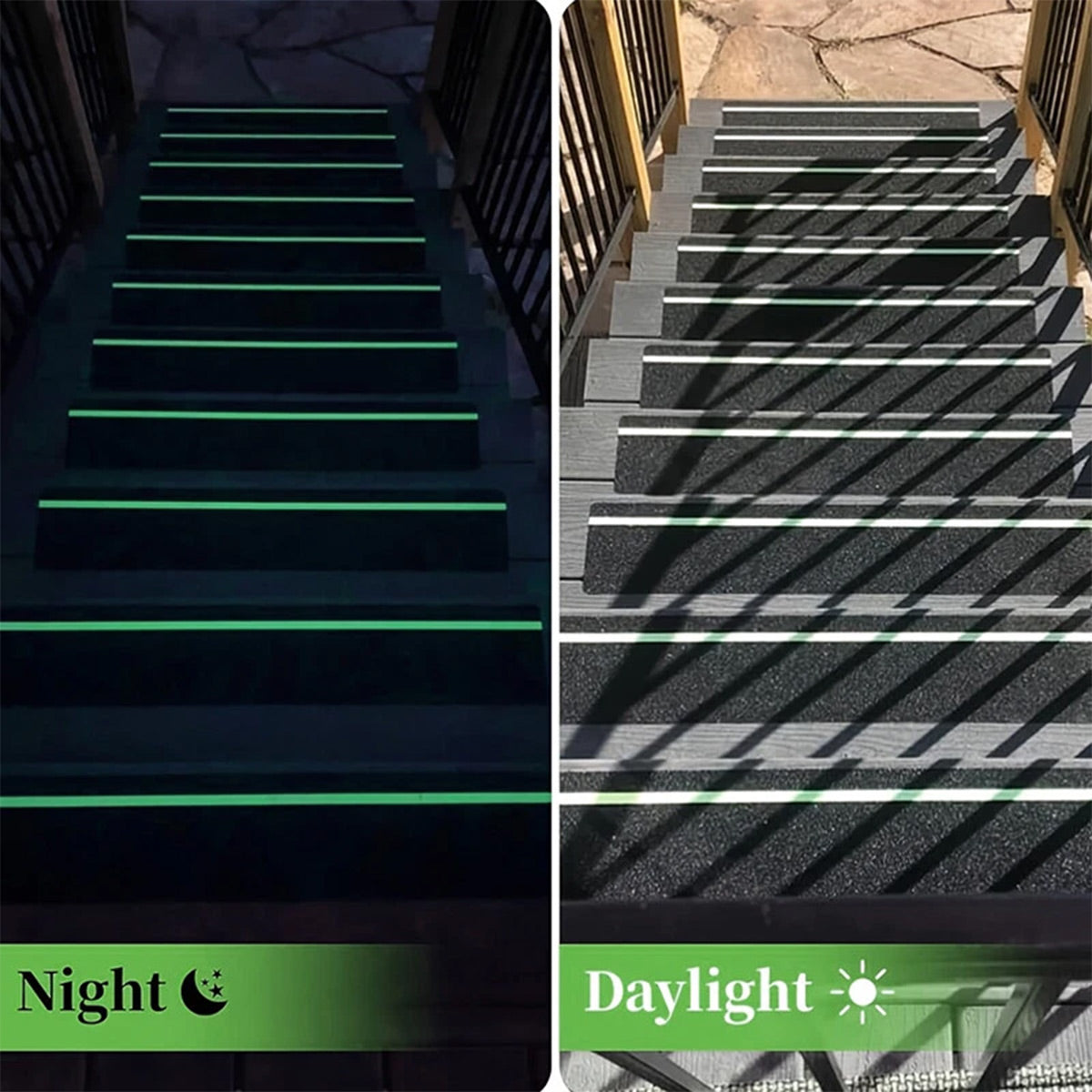 5PCS Non Slip Safety Grip Tape for Stairs Walkways Textured Adhesive