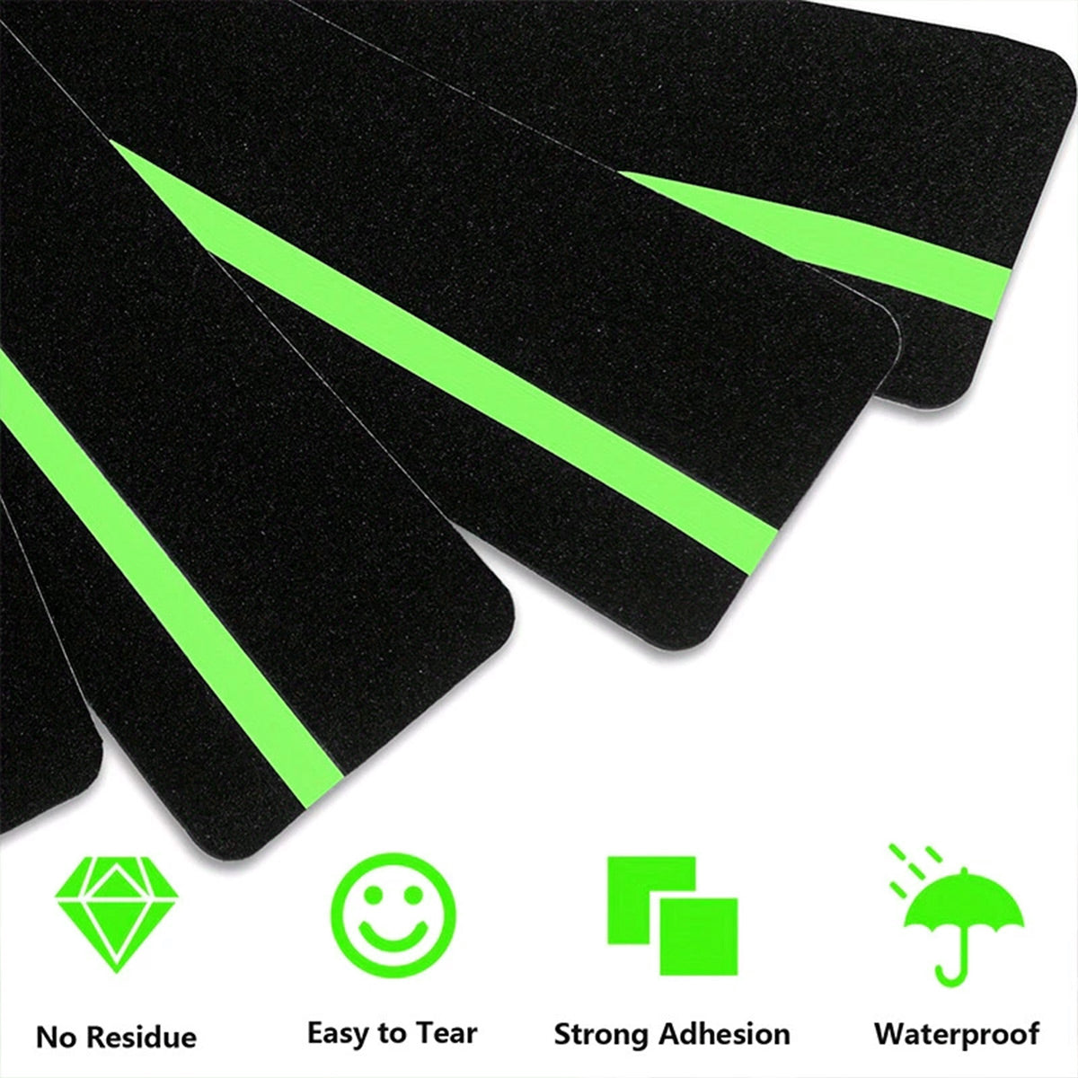 5PCS Non Slip Safety Grip Tape for Stairs Walkways Textured Adhesive