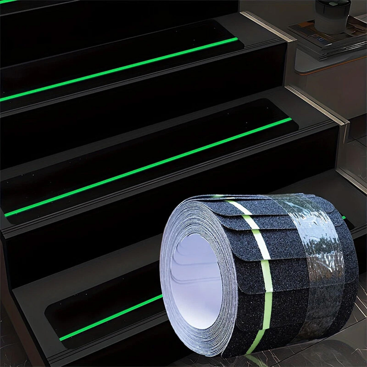 5PCS Non Slip Safety Grip Tape for Stairs Walkways Textured Adhesive