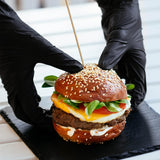 50Pairs Black Nitrile Gloves for Hairdresser Mechanic Chemical Use