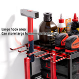 4-Layer Wall-Mounted Power Tool Storage Rack for Drill Screwdriver Organisation