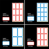 100pcs Self Adhesive Price Stickers Blank Name Number Labels for Inventory
