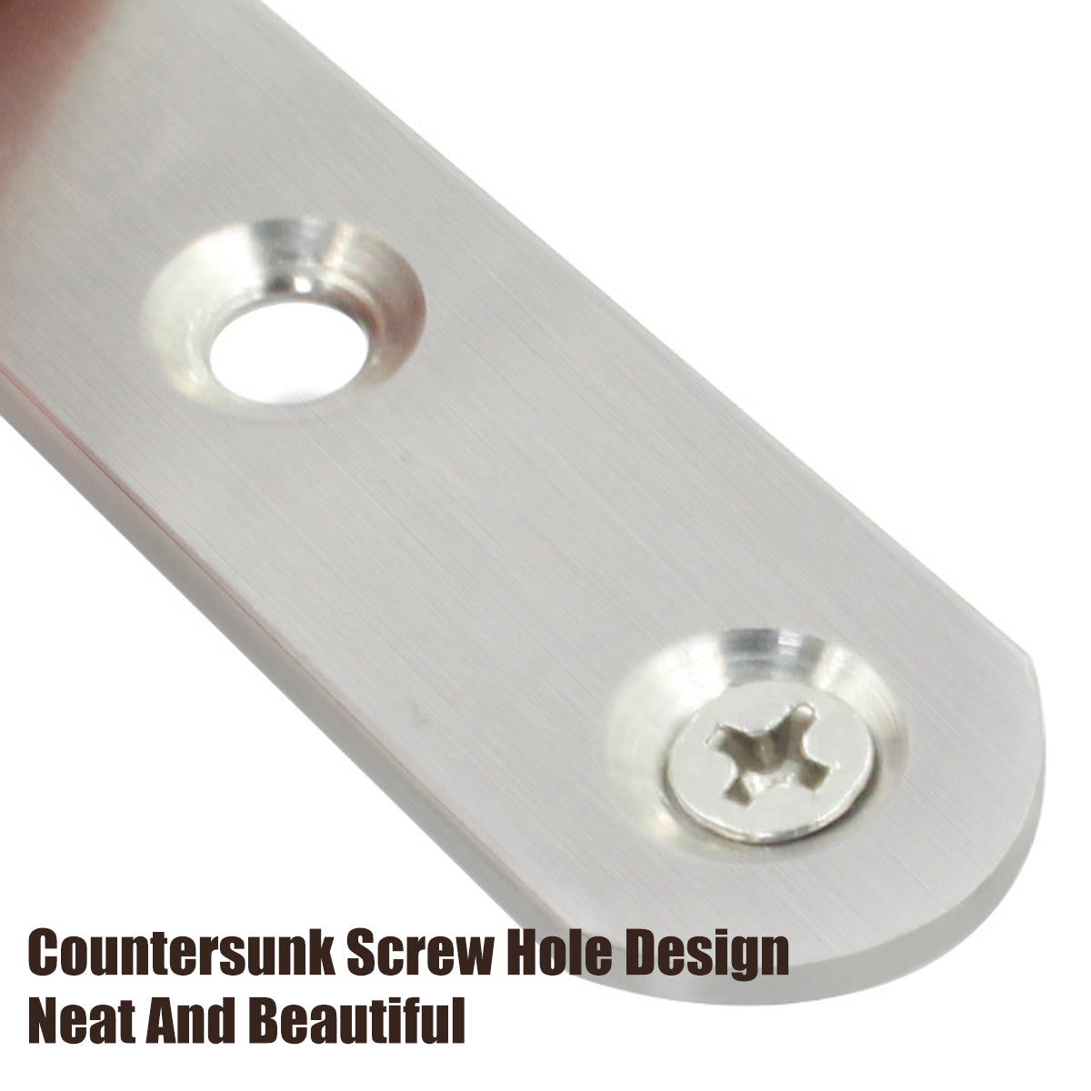 10PCS 90 Degree L-Shaped Angle Brackets Stainless Steel Furniture Support