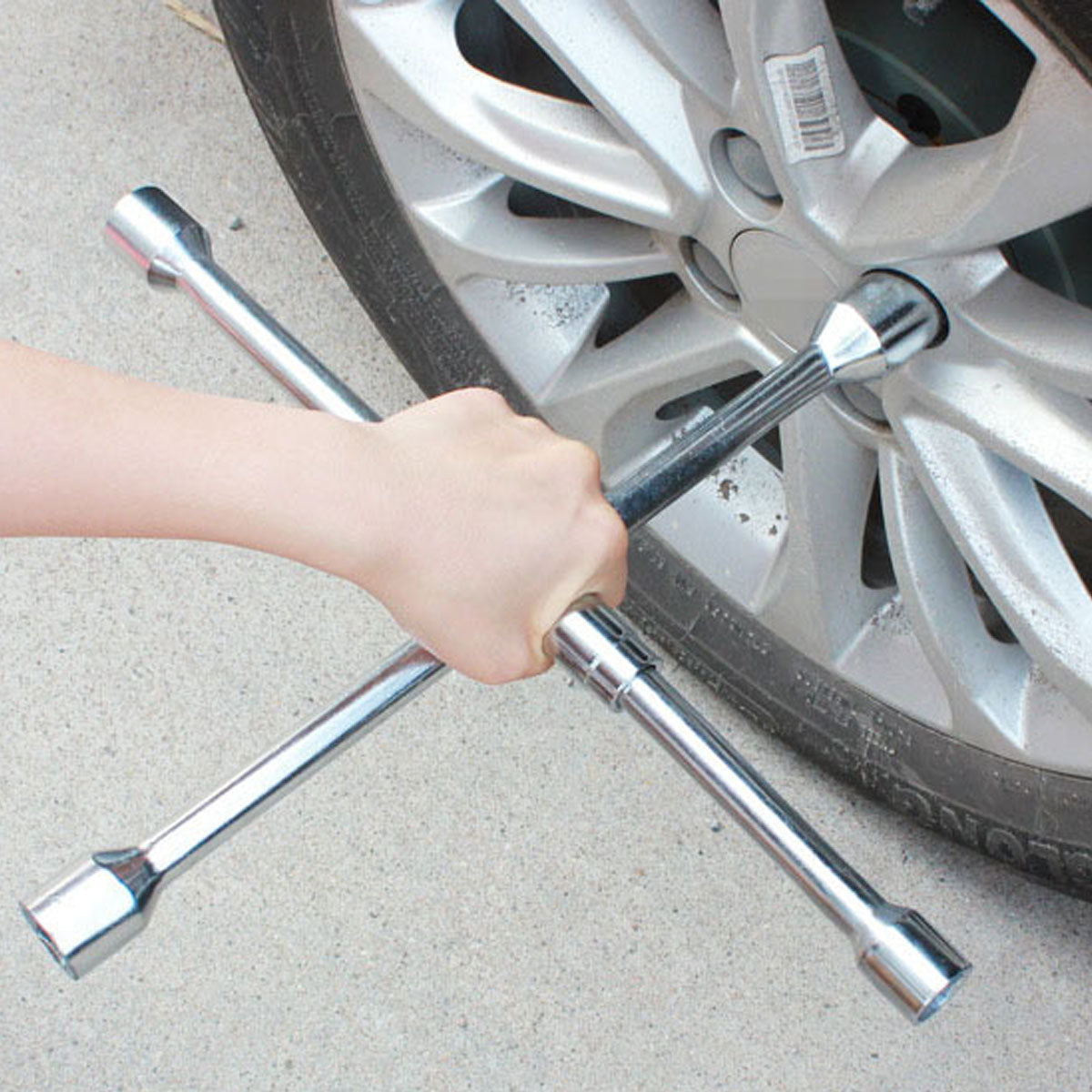 Foldable Tire Wrench Set Carbon Steel for Car SUV Truck Auto Repair