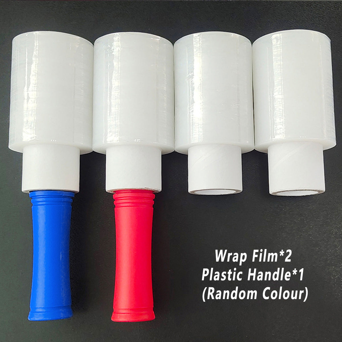 Mini Stretch Wrap Handle Film Packaging Clear Plastic Shrink Wrap Roll