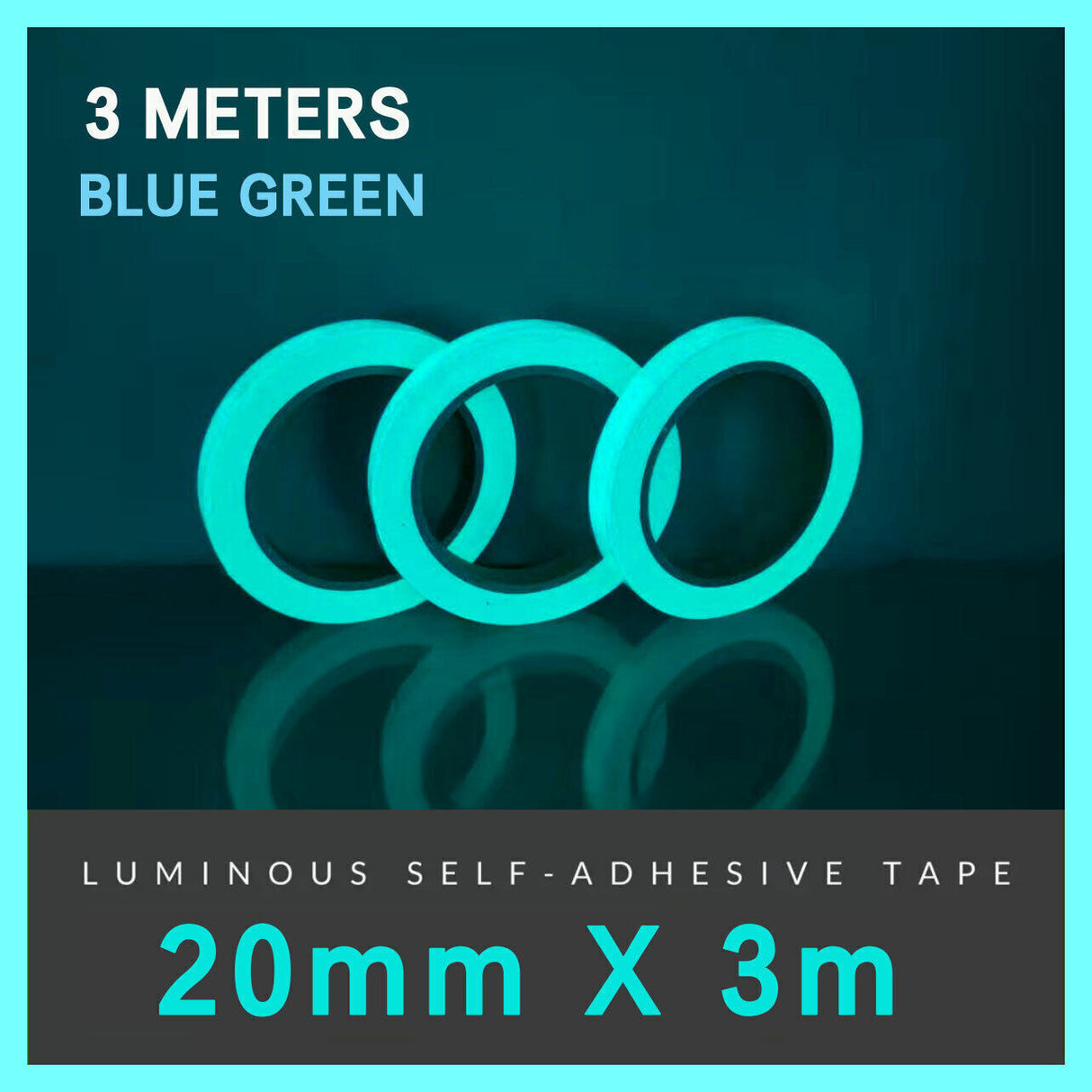 Luminous Fluorescent Night Glow Tape Self Adhesive Safety Sticker