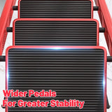 4 Step Folding Carbon Steel Heavy Duty Ladder with Tool Rack