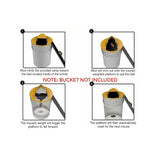 Flip N Slide Bucket Lid Mouse Rat Trap With Ladder Mousetrap Catcher