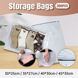 300PCS Zip Lock Plastic Reclosable Resealable Storage Bags
