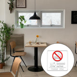No Smoking Sign Waterproof Removable Safety Sticker Label 10pcs