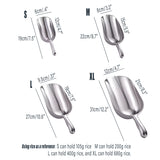 4 Sizes Aluminum Alloy Ice, Flour Rice Scoops Multipurpose